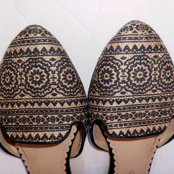 RESTRICTED Ladies Slip On Mule Open Side Pointed Toe Ballet Flat Sz 6 - Picture 4 of 12